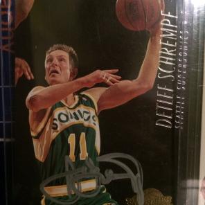 Detlef Schrempf Signed TWO cards.