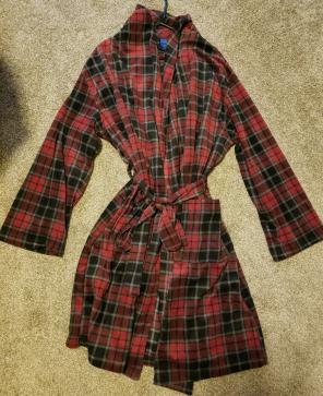 Mens Plaid Robe