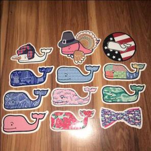 Vineyard vine whale stickers