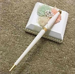 Wedding pen for guest book sign in