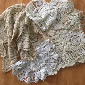 Vintage lot Doilies antique crochet