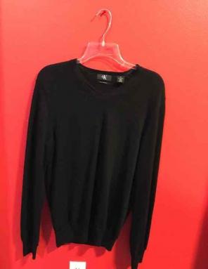 Black CALVIN KLEIN Vneck Sweater