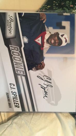 C J Spiller RC Autograph/COA