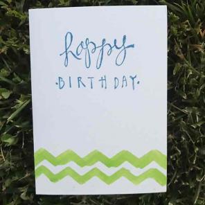 Happy Birthday Glossy Card