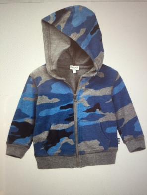 Splendid Blue Camo Boy Hoodie 12-18m