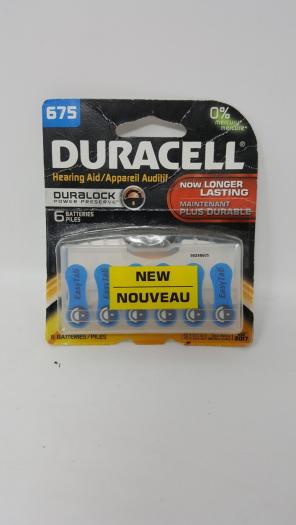 Duracell Hearing Aid Batteries #675