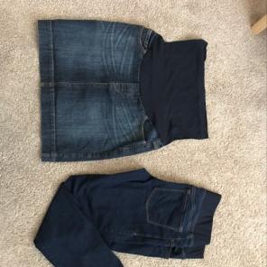 Maternity Skirt And Skinny Jeans