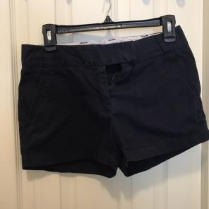 Navy JCrew Twill Shorts