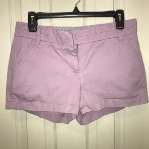 Lavender JCrew Chino Shorts