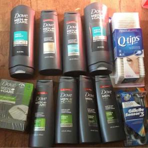 Dove Care, Gillette Shavers and Q-tips