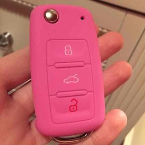Free shipping! Pink Volkswagen Key Cover