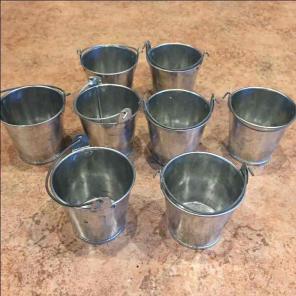 Cute Mini Metal Buckets (8)