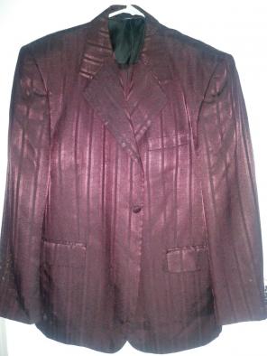 Magenta single breasted suit