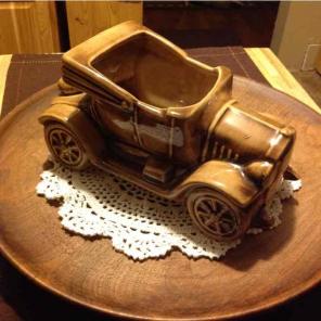 Vintage McCoy Ceramic Car Planter