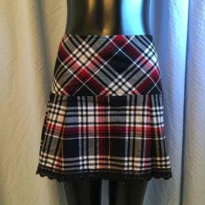 VINTAGE 'School Girl' Mini Skirt BLACK
