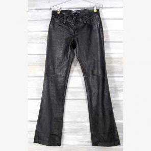 90s 00s Gap Black Leather Bootcut Pants