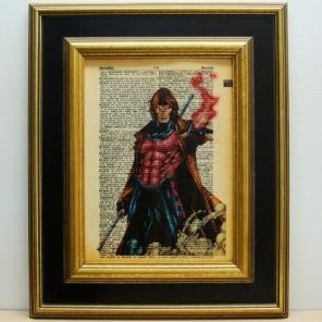 Gambit print vintage dictionary page