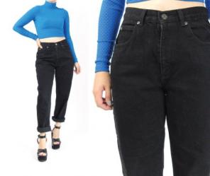 High Waisted Wrangler Boyfriend Jeans