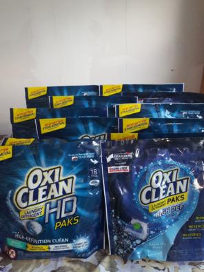 12 OxiClean HD laundry paks Oxi Clean