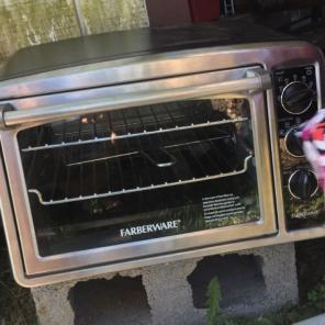 Black microwave Oven