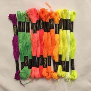 Neon Embroidery Floss