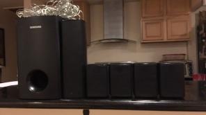 5 Set Black Samsung Speaker Set