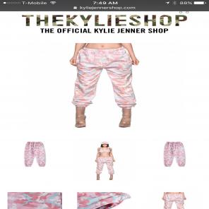 Kylie Jenner Shop Candy Camo Sweatpants