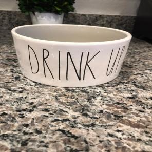 Drink Up Dog Bowl/Chow Down Bowls