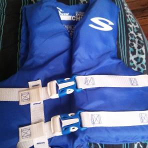 Childs blue safe jacket