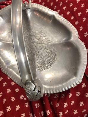 Stunning Aluminum Dandelion Leaf Server