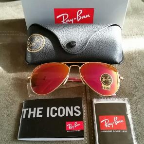 RayBan 3025 58mm Aviator Barbie Pink Len