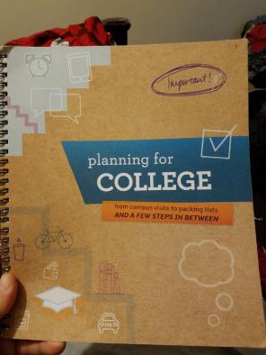 Planning for college, planner book