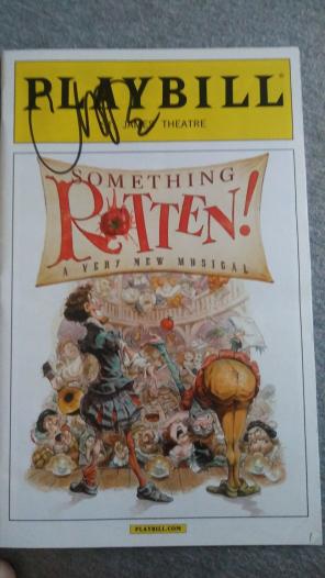 Playbill signed by Christian Borle