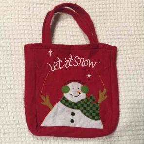 Red Felt Christmas Bag
