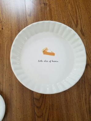 Rae Dunn Slice of heaven pie dish