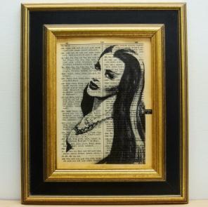 Lily munster print vintage dictionary