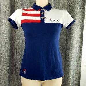 Nautica Womens Polo USA Shirt Top