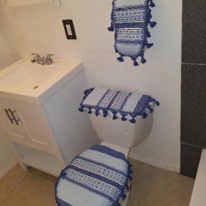 HANDMADE MEXICAN TEXTILE BATH RUG