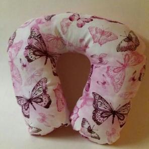 Butterfly Watercolor Neck Pillow