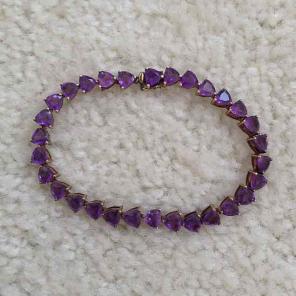 Vintage Amethyst Sterling bracelet