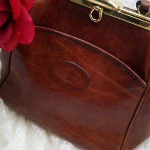 Free shipping OROTON brown handbag/purse