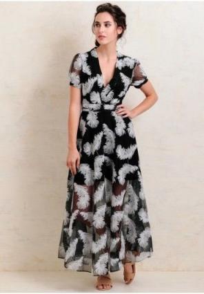 NWT Line And Dot Feather Dress