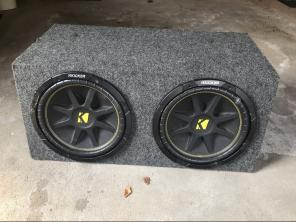 2 12" Sub Box. Subs Included! PlugNPlay!