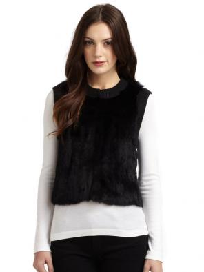 QI Rabbit Fur Vest
