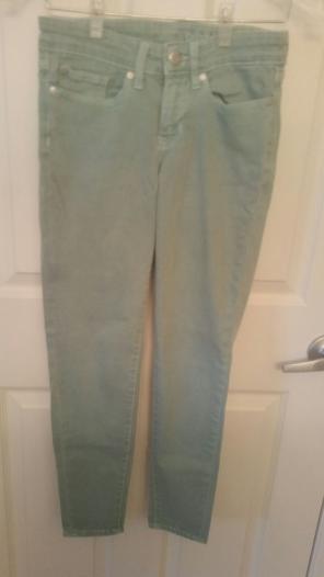 GREEN GAP JEANS