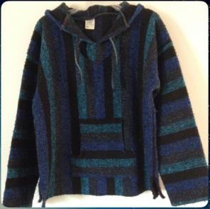 PONCHO W/HOOD Made In Mexico