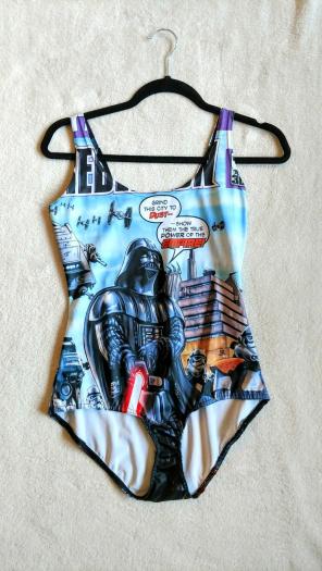 Rare Blackmilk Comic Darth Vader Swim M