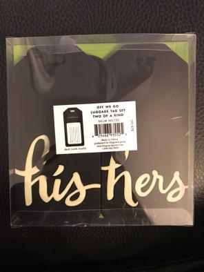 Kate Spade His & Her Luggage Tags