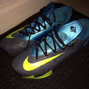 Blue lime green and grey KD
