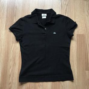 Lacoste Black Short Sleeve Logo Polo